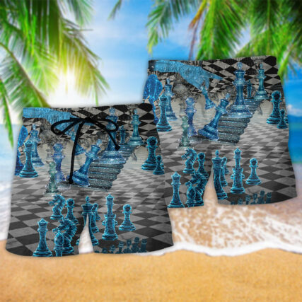 Chess Is Like A Game - Beach Short - Owl Ohh - Owl Ohh