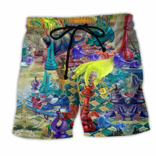 Chess Magical World Style - Beach Short - Owl Ohh - Owl Ohh