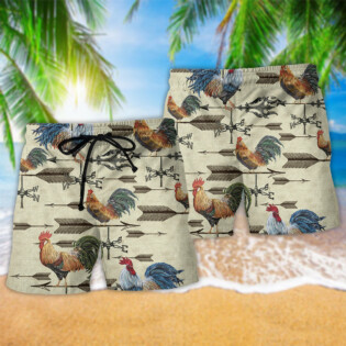 Chicken Find A Way Or Make One Weathervane Rooster - Beach Short - Owl Ohh - Owl Ohh