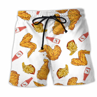 Food Chicken Delicious - Beach Short - Owl Ohh - Owl Ohh