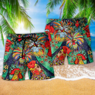 Chicken Love Farm Color - Beach Short - Owl Ohh - Owl Ohh