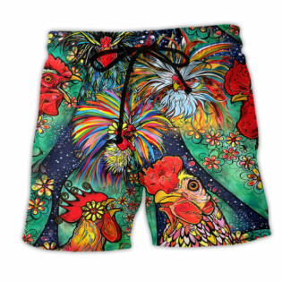 Chicken Love Farm Color - Beach Short - Owl Ohh - Owl Ohh