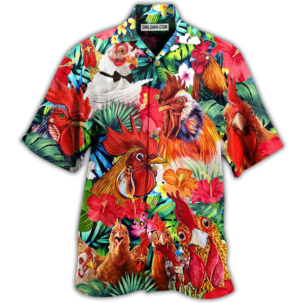 Chicken Love Farm Wonder - Hawaiian Shirt - Owl Ohh - Owl Ohh