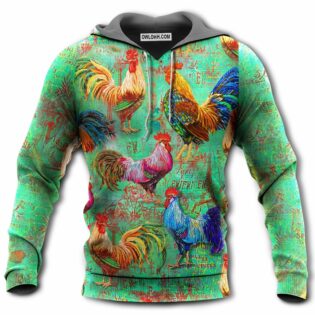 Chicken Love Green Color - Hoodie - Owl Ohh - Owl Ohh