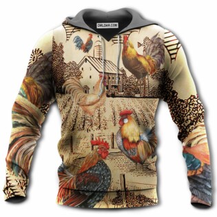 Chicken Love Vintage - Hoodie - Owl Ohh - Owl Ohh