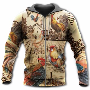Chicken Love Vintage - Hoodie - Owl Ohh - Owl Ohh