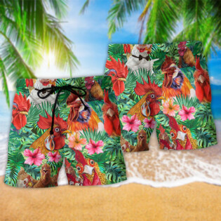 Chicken Loves Summer Farm - Beach Short - Owl Ohh - Owl Ohh