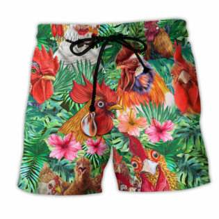 Chicken Loves Summer Farm - Beach Short - Owl Ohh - Owl Ohh
