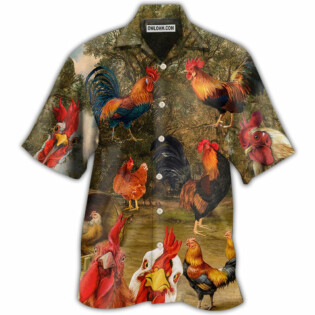 Chicken Old Garden - Hawaiian Shirt - Owl Ohh - Owl Ohh