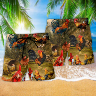 Chicken Old Garden Cool - Beach Short - Owl Ohh - Owl Ohh