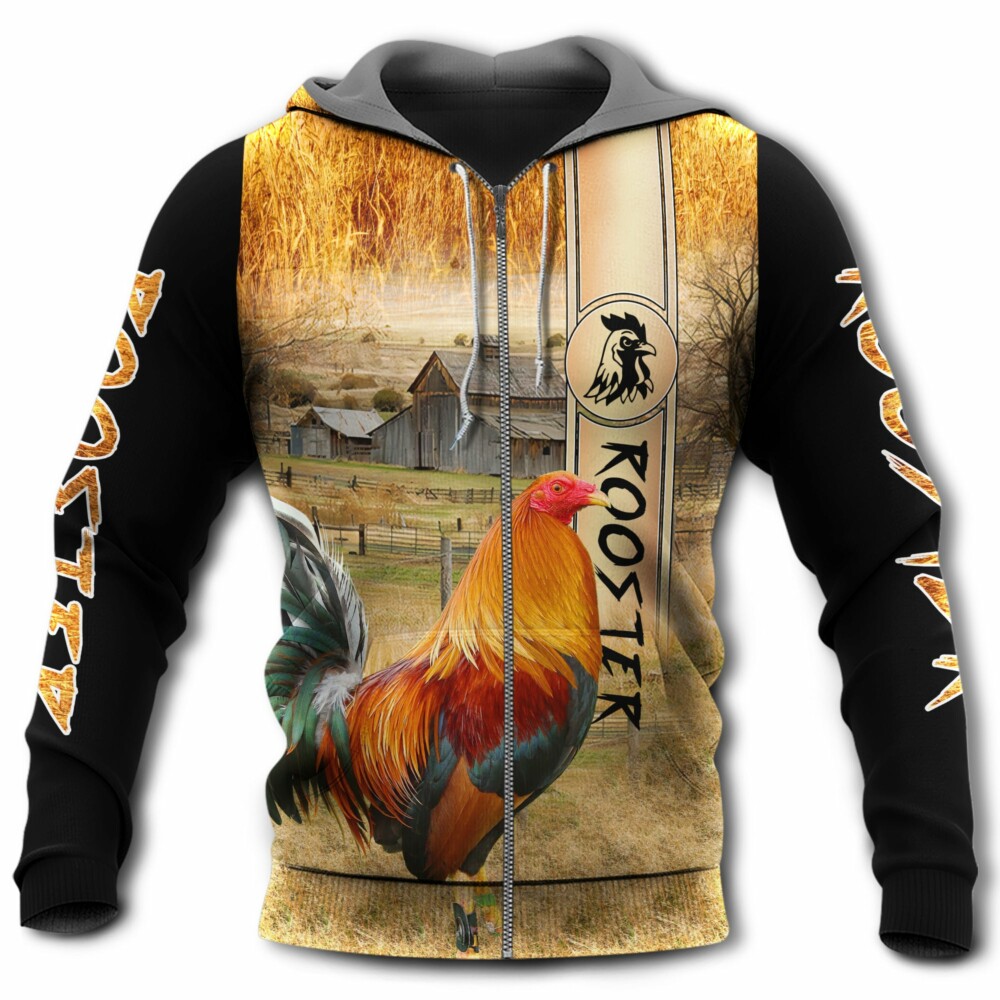 Chicken Rooster Love Farm - Hoodie - Owl Ohh - Owl Ohh
