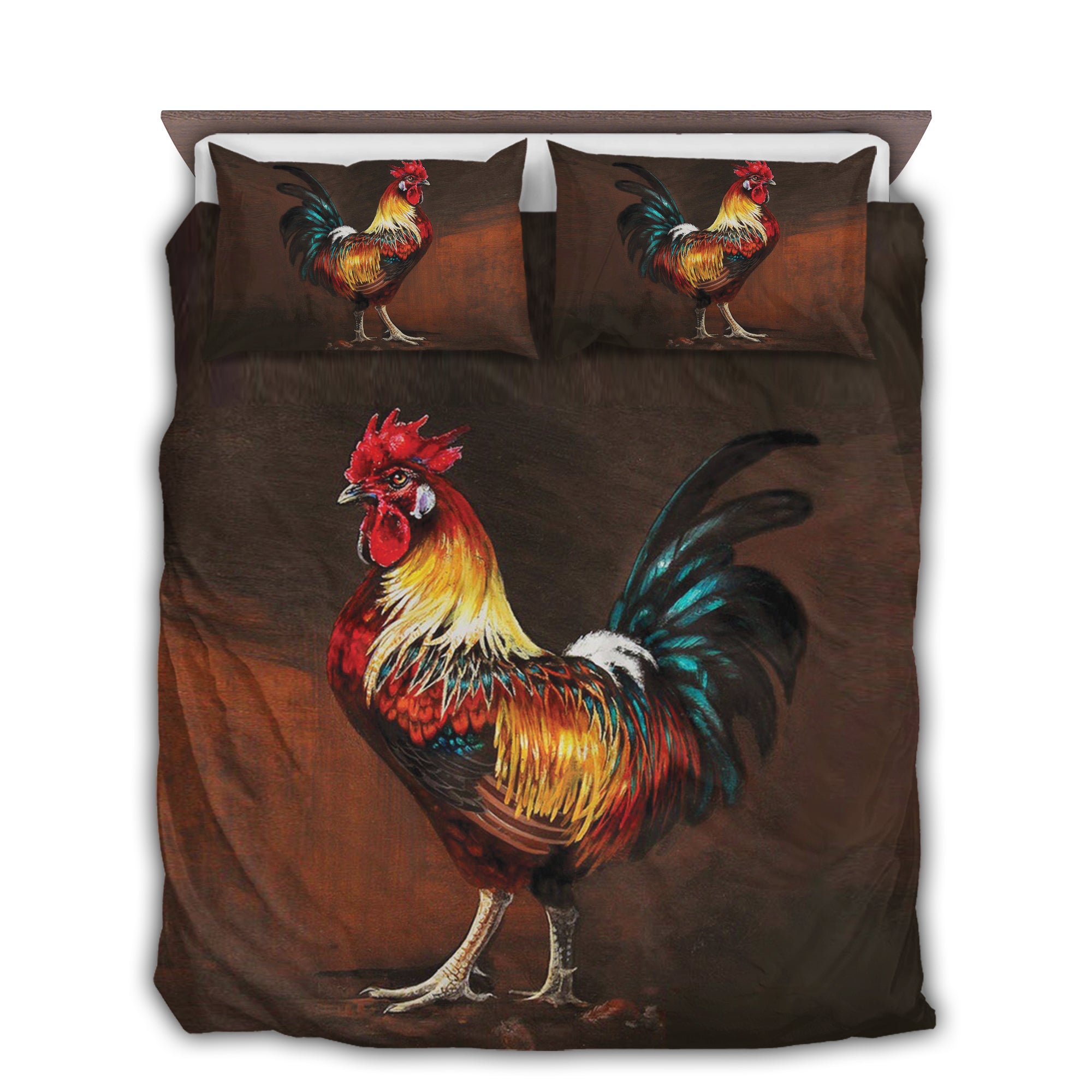 Chicken Rooster Stronger In Farm - Bedding Cover - Owl Ohh - Owl Ohh