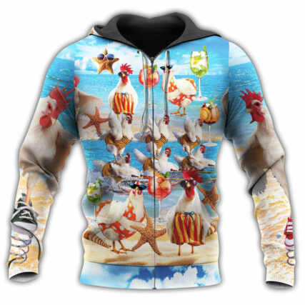 Chicken On The Beach - Hoodie - Owl Ohh - Owl Ohh