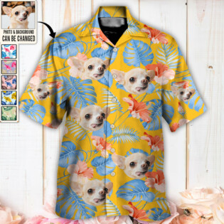 Dog Lucky You Want Tropical Custom Photo - Hawaiian Shirt - Personalized Photo Gifts-Owl Ohh