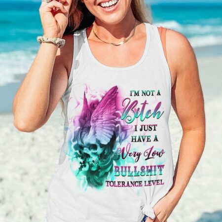 I'M NOT A B SKULL WINGS ALL OVER PRINT - YHHG2912221