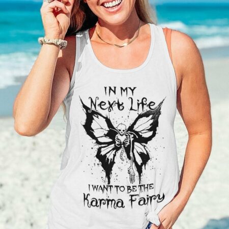 KARMA FAIRY SKULL ALL OVER PRINT - YHHN0401223