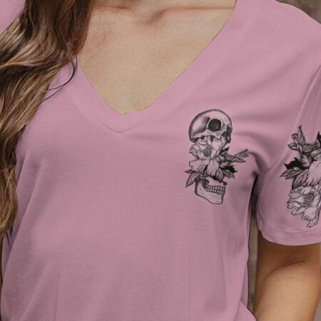 I AM A SWEET GIRL BUT IF YOU PISS ME OFF FLOWER SKULL ALL OVER PRINT - YHHN2112224