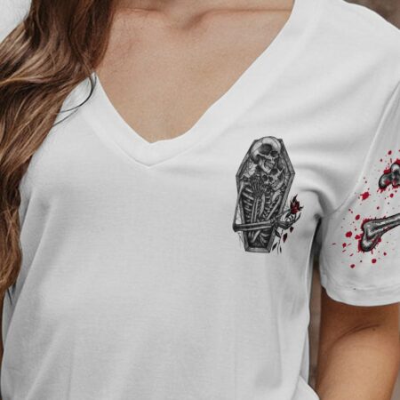 FROM OUR FIRST KISS SKELETON COUPLE ALL OVER PRINT - TLNO2812222
