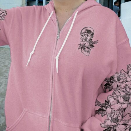 I AM A SWEET GIRL BUT IF YOU PISS ME OFF FLOWER SKULL ALL OVER PRINT - YHHN2112224