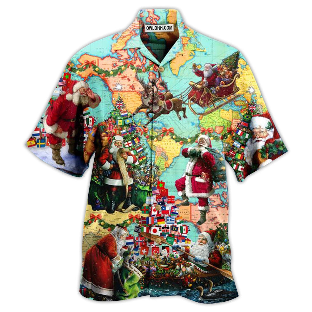 Chirstmas Love Santa - Hawaiian Shirt - Owl Ohh - Owl Ohh