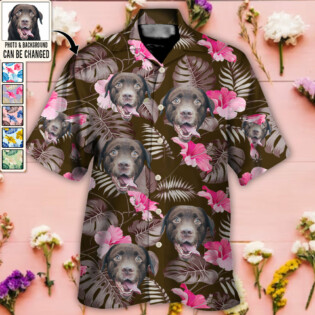 Dog Lucky You Want Tropical Custom Photo - Hawaiian Shirt - Personalized Photo Gifts-Owl Ohh