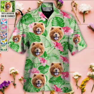 Dog Lucky You Want Tropical Custom Photo - Hawaiian Shirt - Personalized Photo Gifts-Owl Ohh