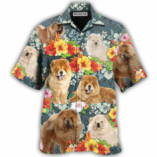 Chow Chow Dog Lovely Tropical - Hawaiian Shirt - Owl Ohh - Owl Ohh