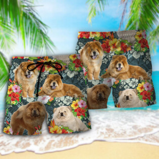 Chow Chow Dog Lover Tropical - Beach Short - Owl Ohh - Owl Ohh