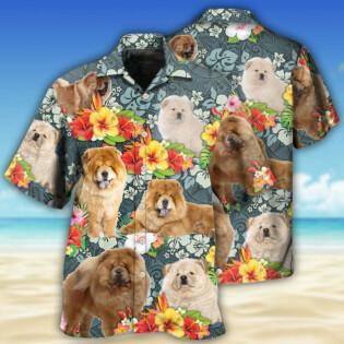 Chow Chow Dog Lovely Tropical - Hawaiian Shirt - Owl Ohh - Owl Ohh