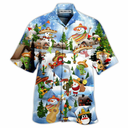 Christmas Mexican Say Merry Christmas - Hawaiian Shirt - Owl Ohh - Owl Ohh
