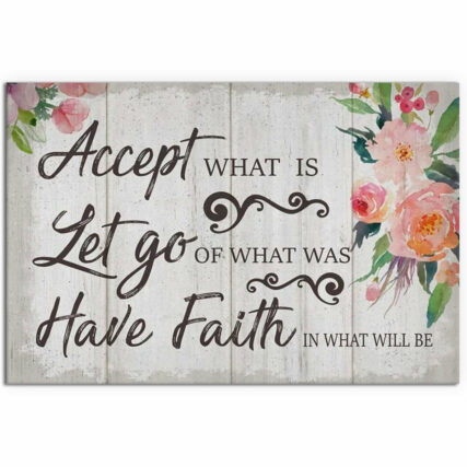Jesus Christian Accept What Is Jesus - Horizontal Poster - Owl Ohh - Owl Ohh