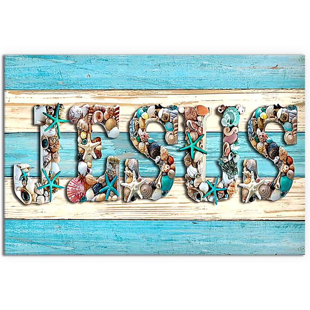 Jesus Christian Jesus Beach Classic - Horizontal Poster - Owl Ohh - Owl Ohh