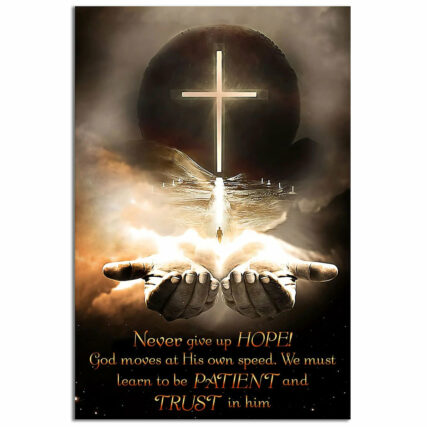 Jesus Christian Never Give Up Hope Jesus - Vertical Poster - Owl Ohh - Owl Ohh