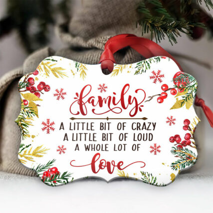 Christmas Gift Family A Whole Lot Of Love - Horizontal Ornament - Owl Ohh - Owl Ohh