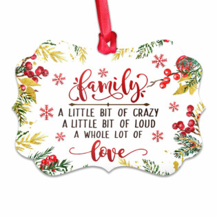 Christmas Gift Family A Whole Lot Of Love - Horizontal Ornament - Owl Ohh - Owl Ohh