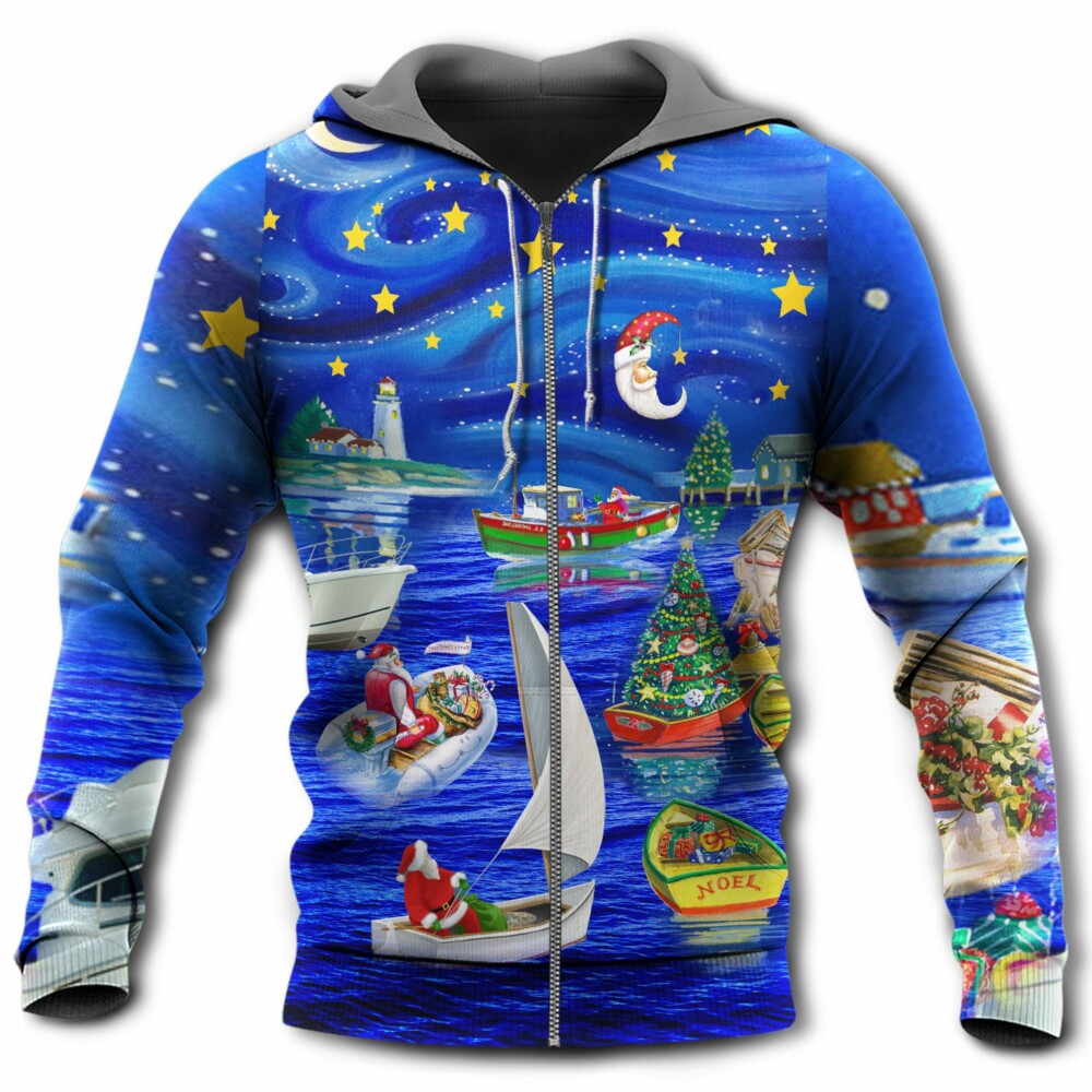 Christmas Coming Soon Blue - Hoodie - Owl Ohh - Owl Ohh