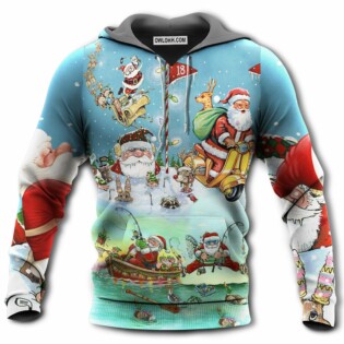 Christmas Cute Santa Claus Funny Style - Hoodie - Owl Ohh - Owl Ohh