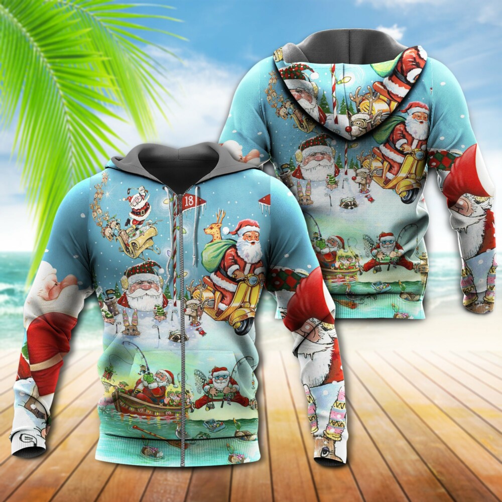 Christmas Cute Santa Claus Funny Style - Hoodie - Owl Ohh - Owl Ohh