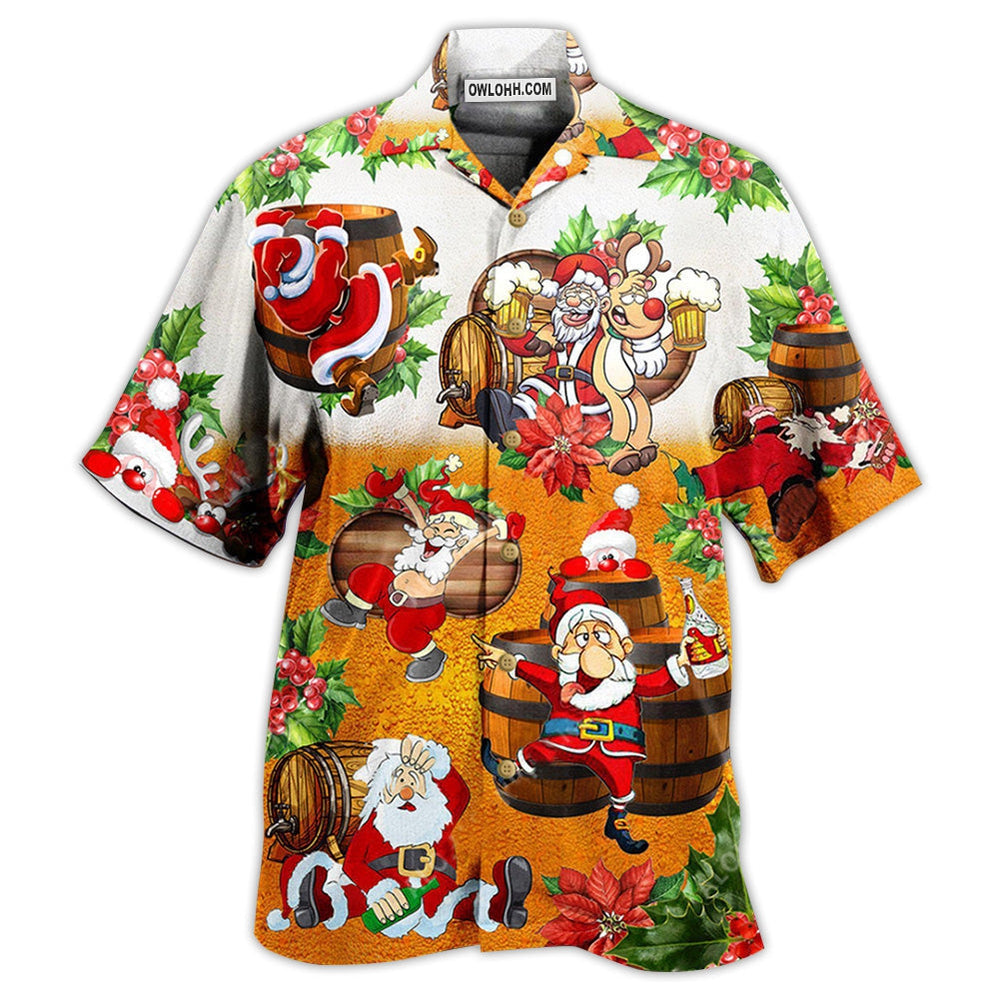 Christmas Beer Christmas Dear Santa Heres Your Beer - Hawaiian Shirt - Owl Ohh - Owl Ohh