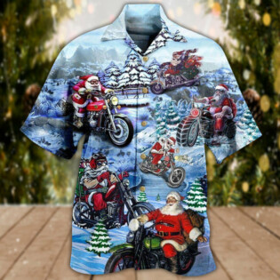 Christmas Driving With Santa Claus Merry Christmas - Hawaiian Shirt - Owl Ohh - Owl Ohh