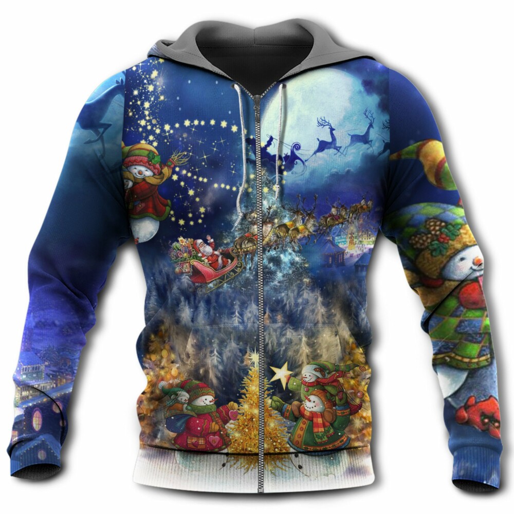 Christmas Family In Love Night - Hoodie - Owl Ohh - Owl Ohh