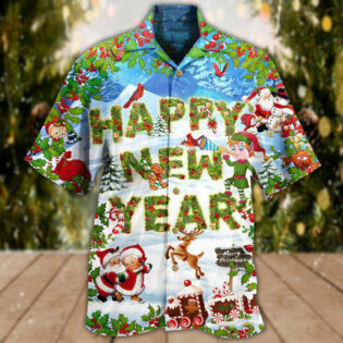 Christmas Happy New Year Snow Merry Christmas - Hawaiian Shirt - Owl Ohh - Owl Ohh