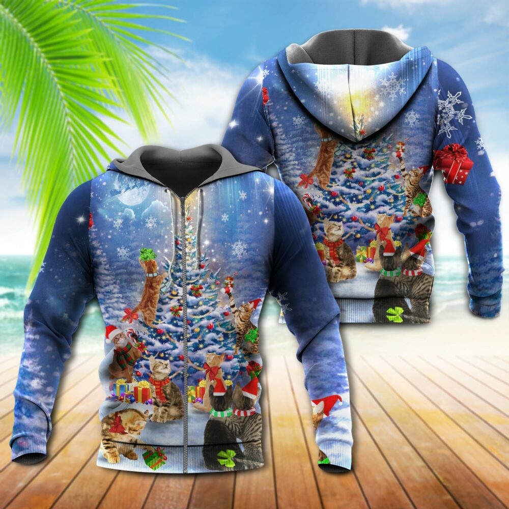Christmas Love Cats Night - Hoodie - Owl Ohh - Owl Ohh