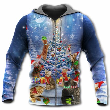 Christmas Love Cats Night - Hoodie - Owl Ohh - Owl Ohh