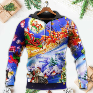 Christmas Love Santa Everytime With Amazing Purple Style - Hoodie - Owl Ohh - Owl Ohh