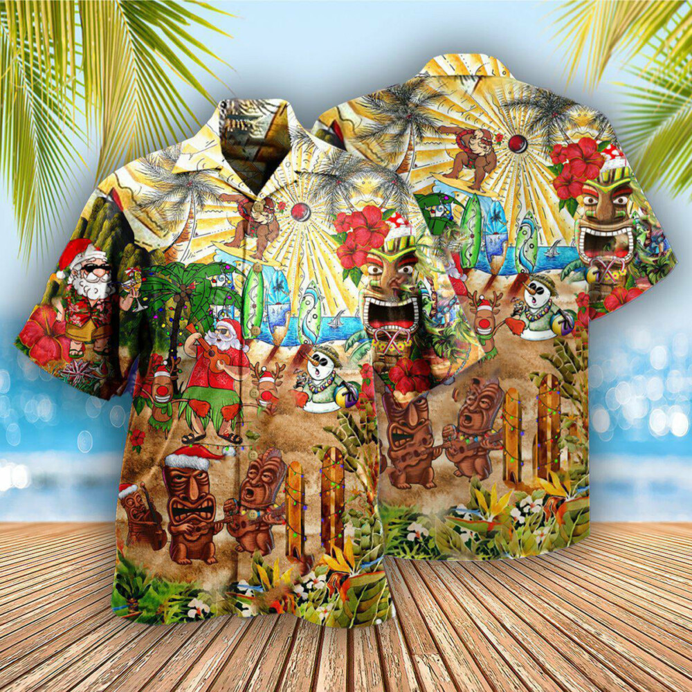 Christmas Mele Kalikimaka From Hawaii With Flower - Hawaiian Shirt - Owl Ohh - Owl Ohh