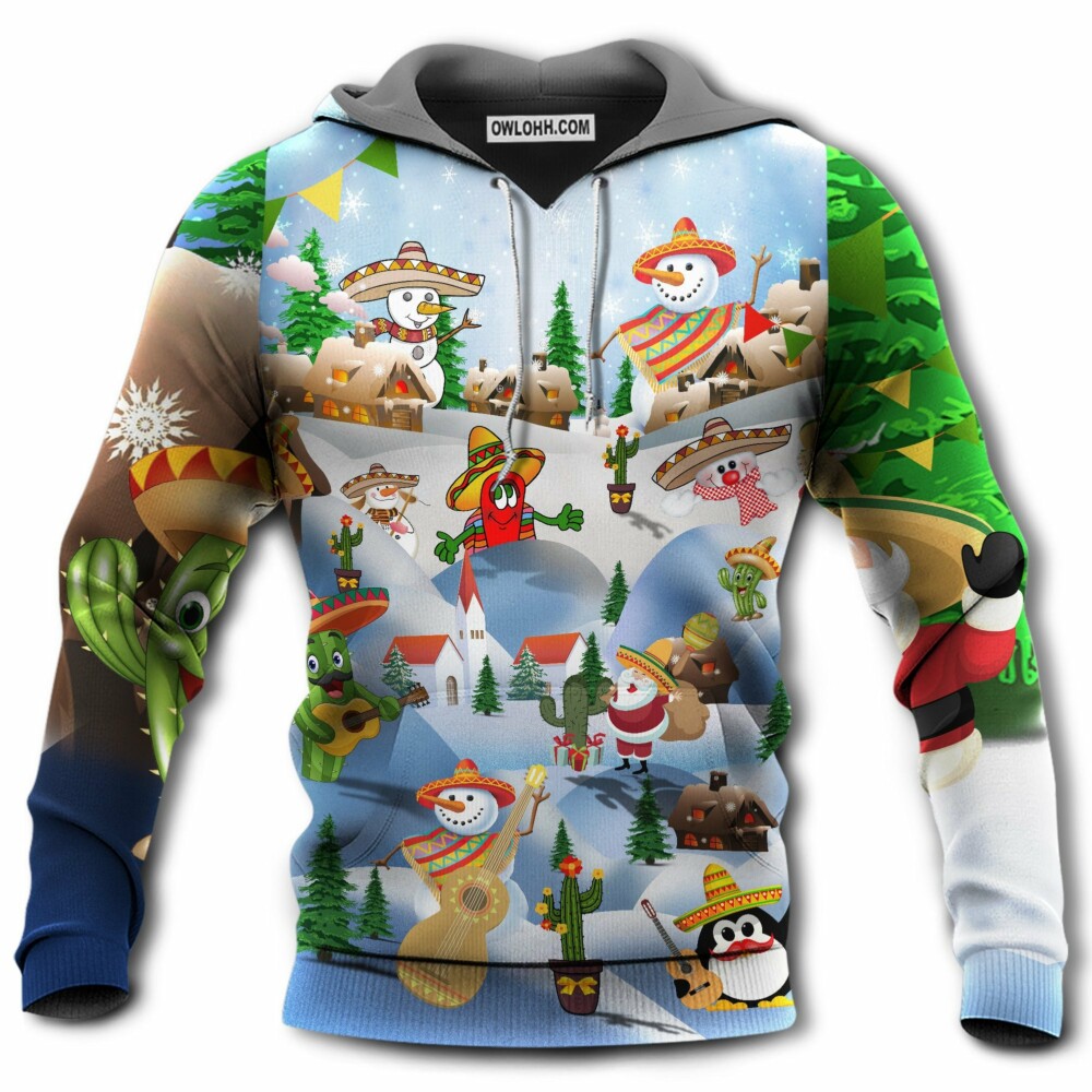 Christmas Mexican Say Merry Christmas - Hoodie - Owl Ohh - Owl Ohh