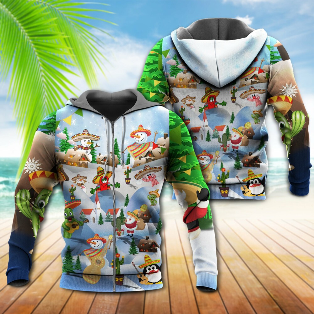 Christmas Mexican Say Merry Christmas - Hoodie - Owl Ohh - Owl Ohh
