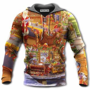 Christmas Santa And Happiness - Hoodie - Owl Ohh - Owl Ohh