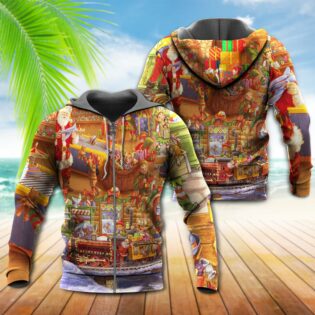 Christmas Santa And Happiness - Hoodie - Owl Ohh - Owl Ohh